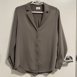 Aritzia Wilfred Button-up Longsleeve Blouse